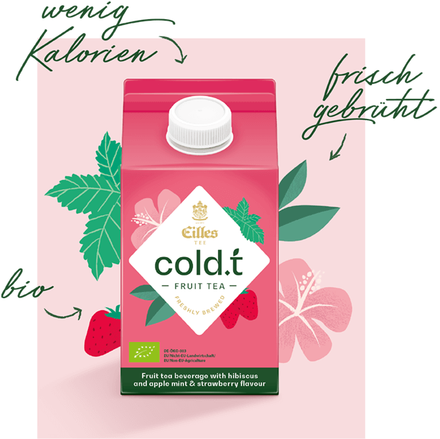 cold.t Packshot Fruit Tea wenig Kalorien frisch gebrüht bio
