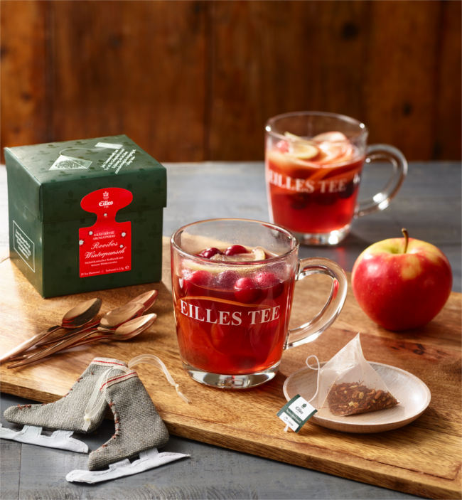 Rezeptbild des EILLES TEE Rooibos Winterpunsch mit Cranberry und Amaretto